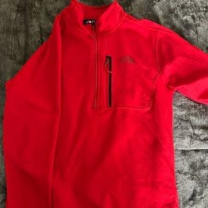 Red North Face Pullover